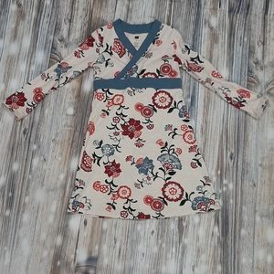 EUC Tea Collection Taiyo wrap neck dress